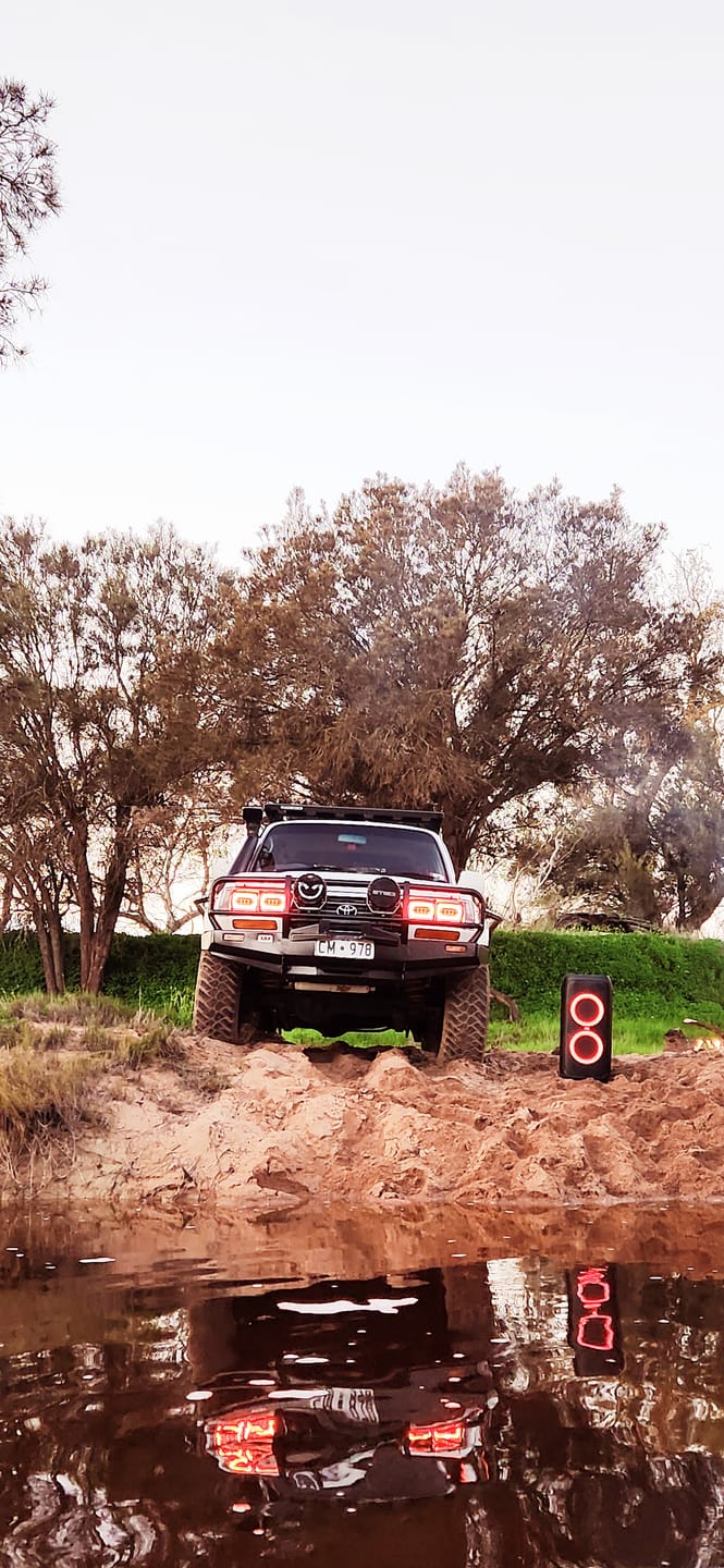 Customer photo review of 4X6" LED Colour Chasing Headlights