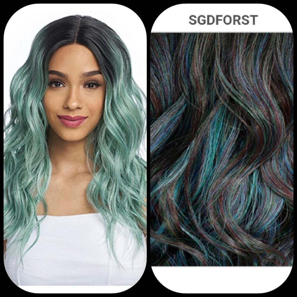 Customer photo review of Outre Synthetic I Part Swiss Lace Front Wig - STEVIE
