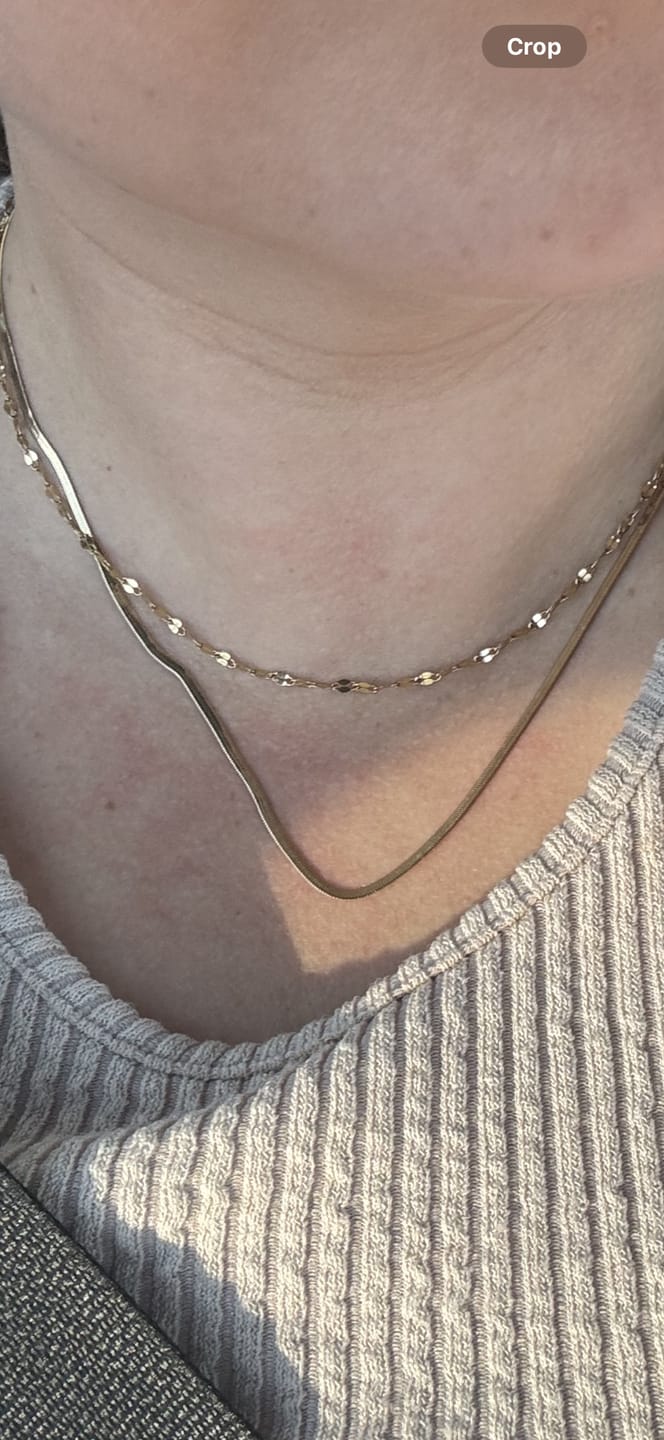 Customer photo review of Dainty Necklace