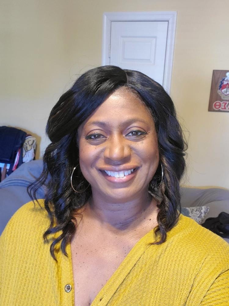 Customer photo review of Bobbi Boss Swiss Synthetic Lace Front Wig - MLF181 DENNA