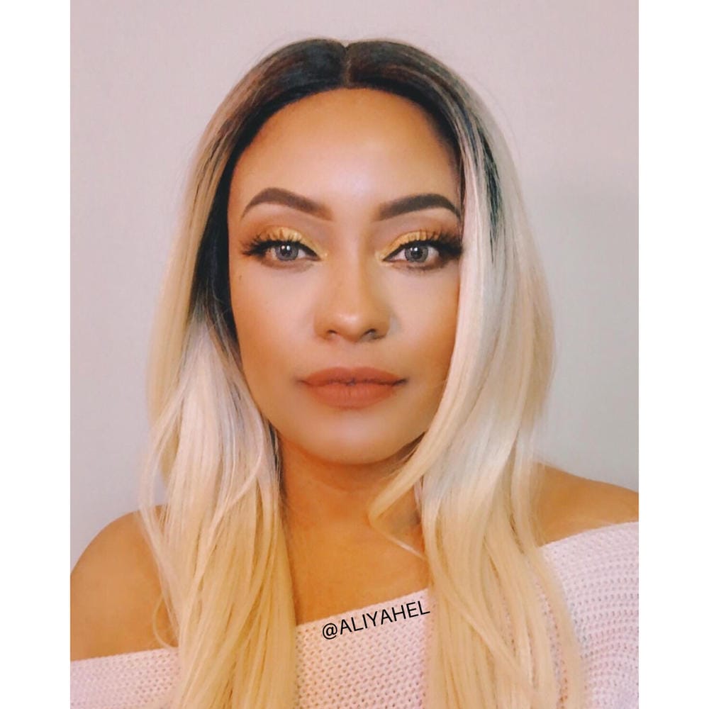 Customer photo review of Model Model Premium Seven Star V-Shaped Lace Front Wig EV-003