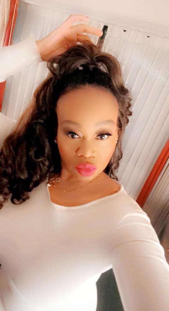 Customer photo review of Sensationnel Instant Weave Curls Kinks & CO Synthetic Half Wig - RAIN MAKER