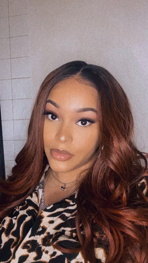 Customer photo review of Outre Synthetic Melted Hairline Lace Front Wig SERAPHINE