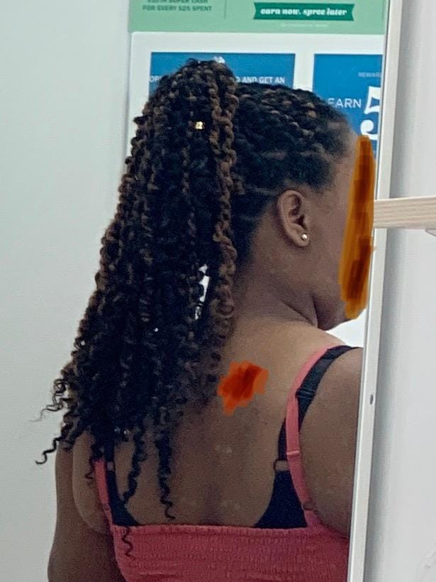 Customer photo review of Sensationnel Lulutress Crochet Braid WATER WAVE 18"
