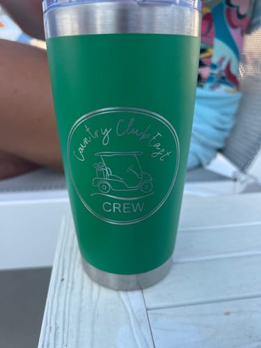 Customer photo review of Bundle (6) Custom Laser Engraved - 20oz Tumblers