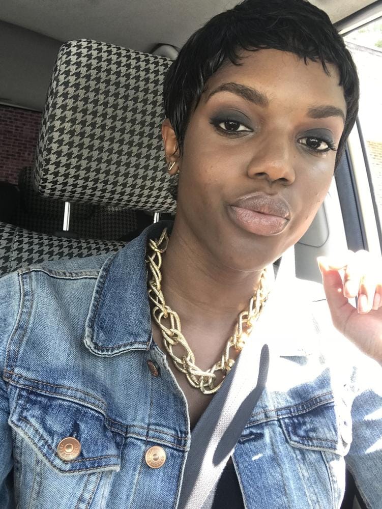 Customer photo review of Outre Human Hair Wig DUBY PIXIE