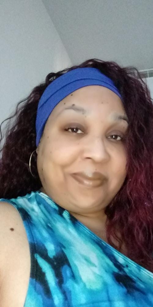 Customer photo review of Outre Quick Weave Wet & Wavy Style Half Wig BEACH CURL 24"