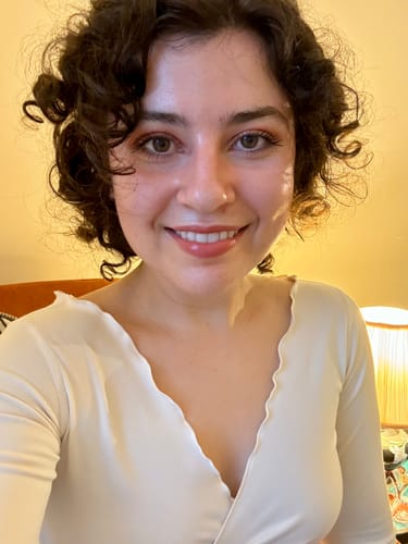 Customer photo review of The Wrap Top / Crème