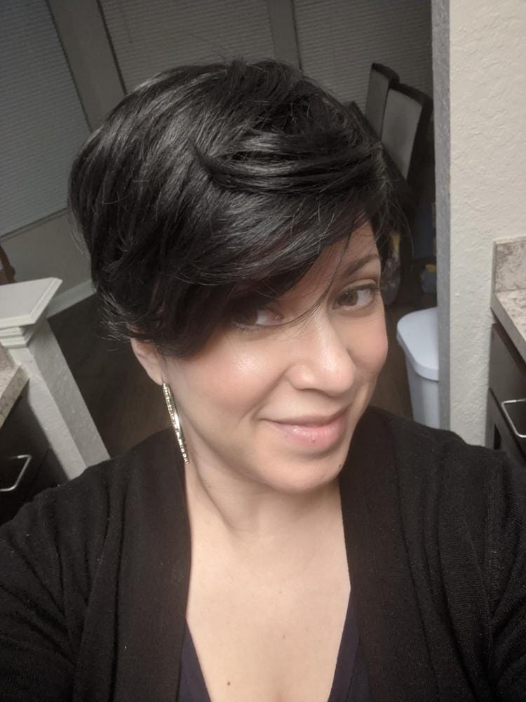 Customer photo review of Freetress Equal Synthetic Hair Full Wig - CHARLIE