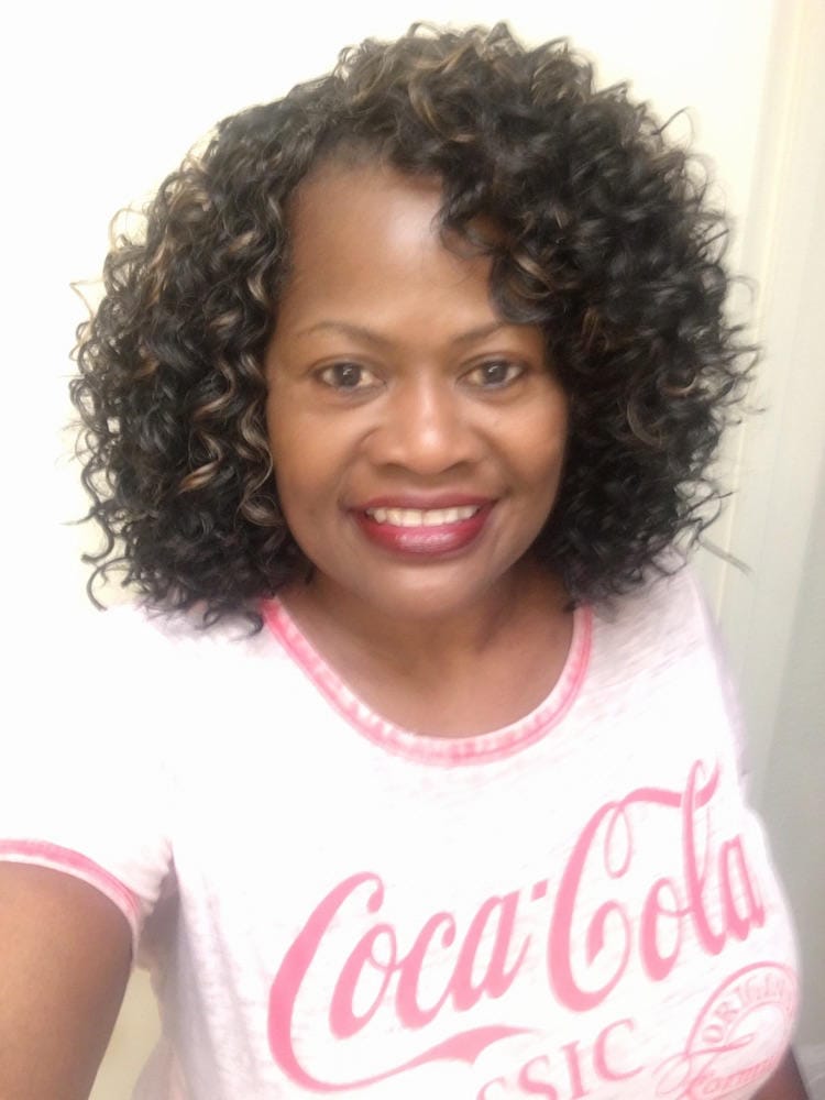 Customer photo review of Freetress Braid/Bulk Crochet Braid GOGO CURL