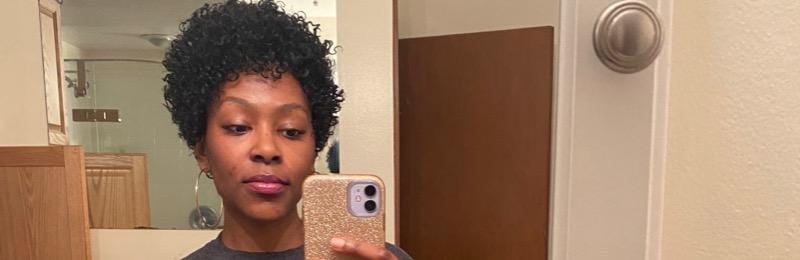 Customer photo review of Outre Wigpop Synthetic full Wig - CHRISETTE