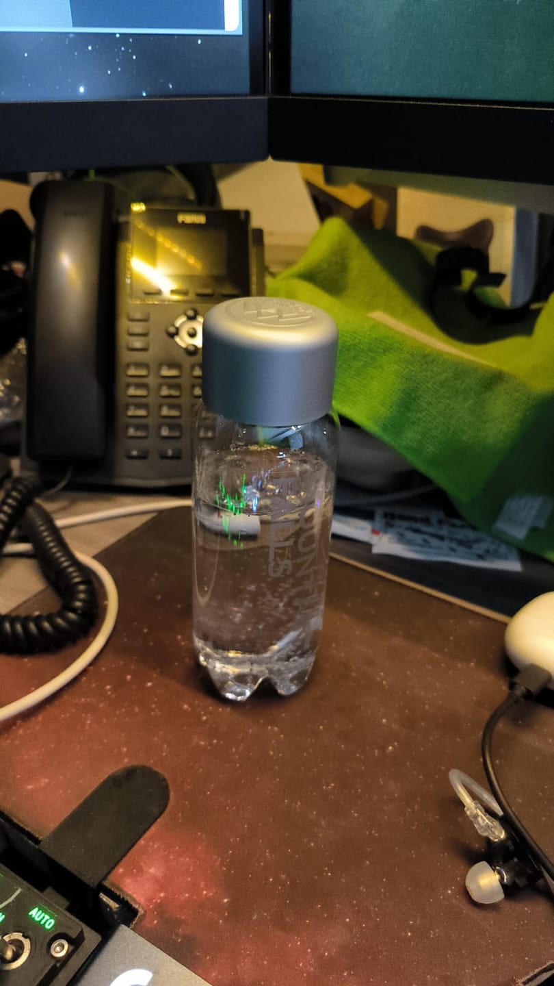 Customer photo review of 330ml Sparkling Mineral Water- Pack of 24