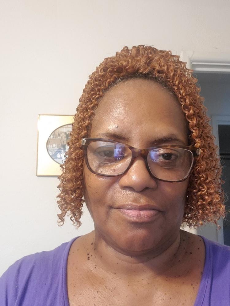 Customer photo review of Bobbi Boss Synthetic 13"X7" Hand Tied Glueless Lace Wig - MLF602 NATALIA
