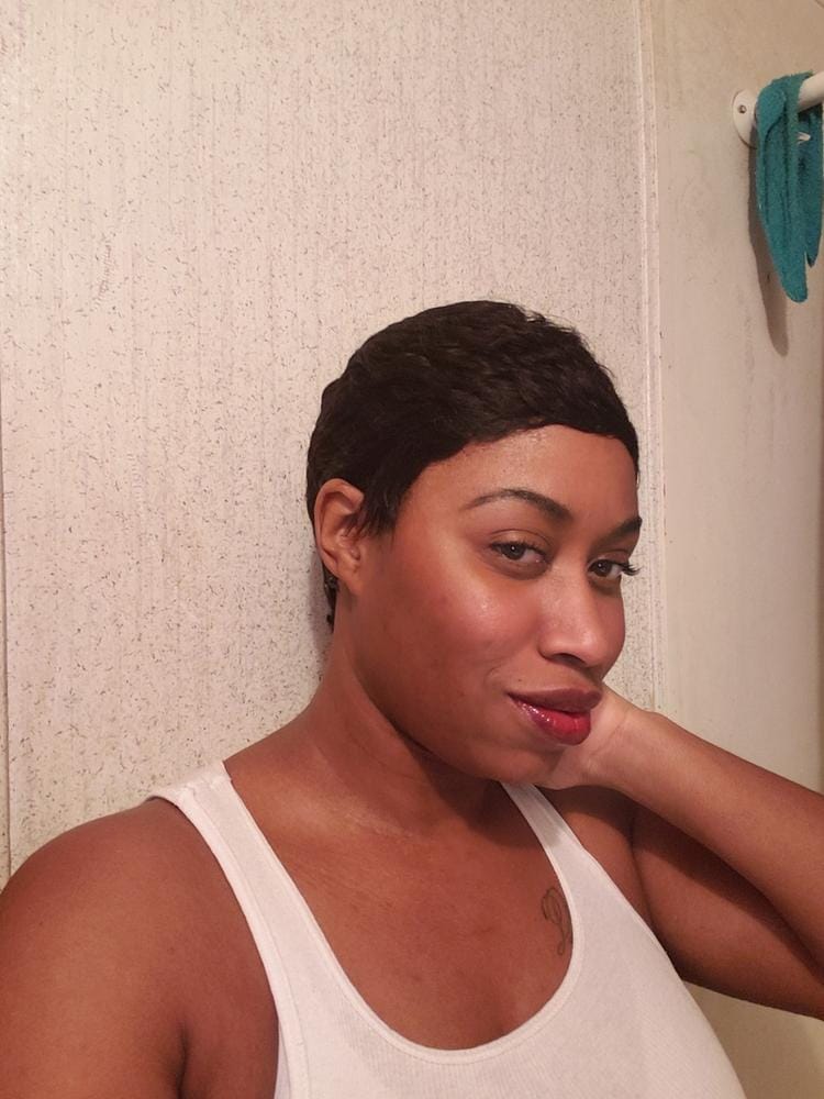 Customer photo review of Outre Human Hair Wig DUBY PIXIE