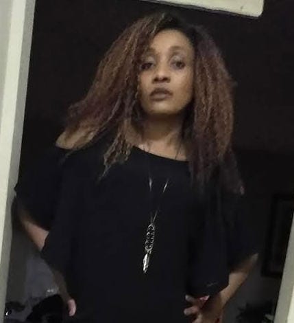 Customer photo review of Freetress Equal Drawstring Fullcap Half Wig MILAN GIRL