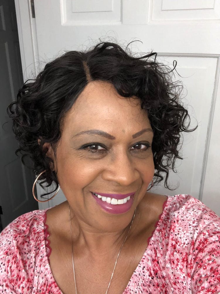 Customer photo review of It's A Wig Cap Weave 100% Human Hair Wig HH KANIE