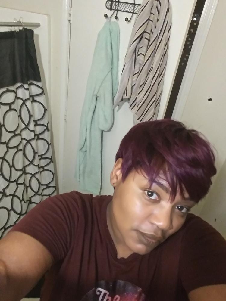Customer photo review of Outre 100% Human Hair Premium Duby Wig PIXIE MOHAWK