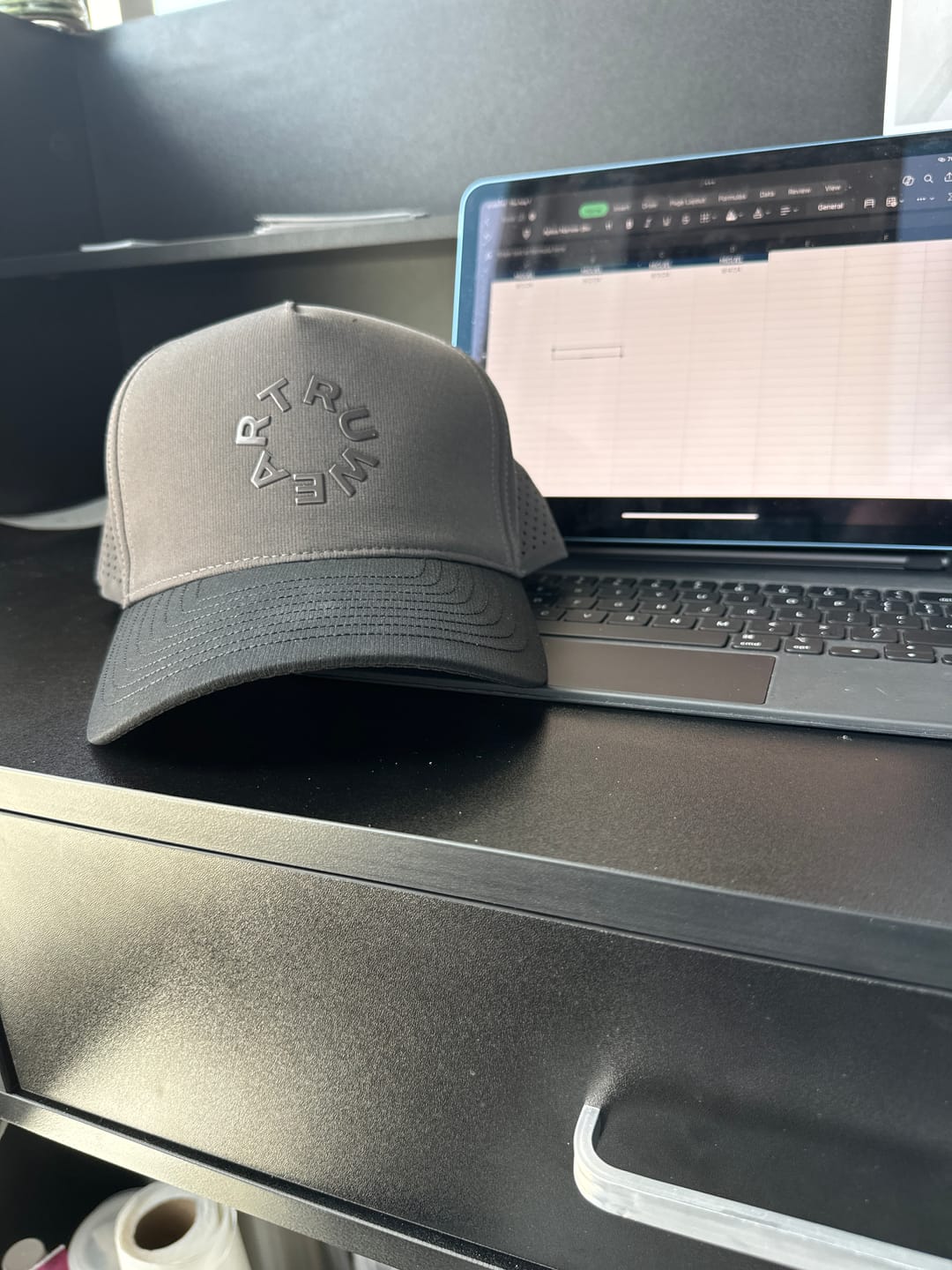 Customer photo review of Limited Edition Charcoal and Black Eagle Hat