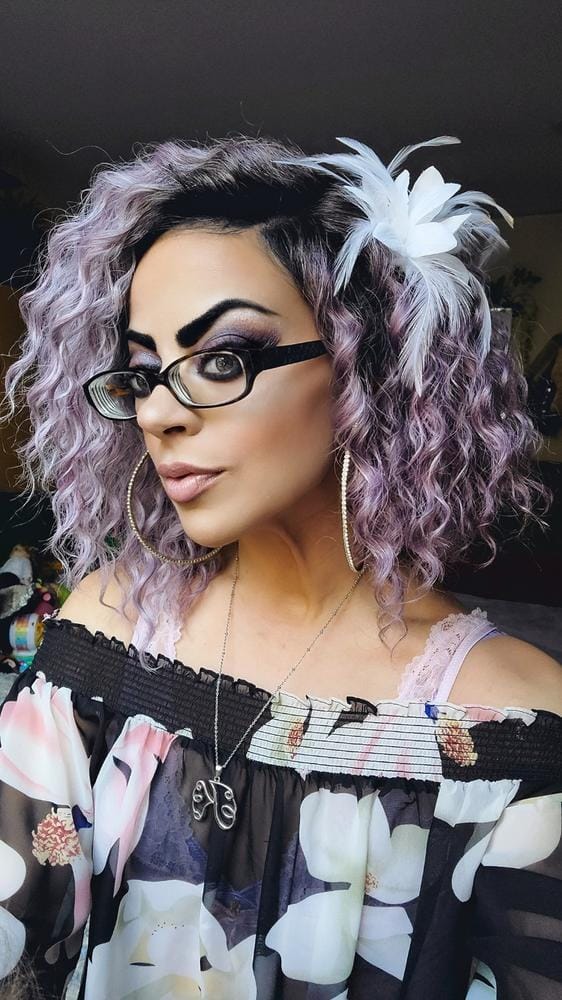 Customer photo review of Outre Synthetic Pre-Plucked HD Transparent Lace Front Wig- GRETA