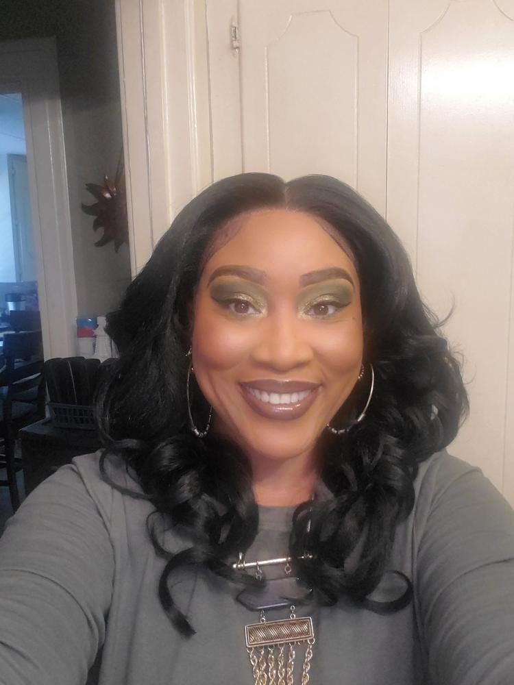 Customer photo review of Outre Perfect Hairline Synthetic HD Lace Wig - JULIANNE