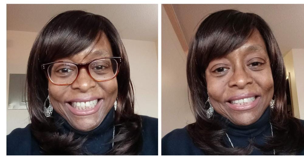 Customer photo review of Freetress Fullcap Band Wig NEW YORK GIRL