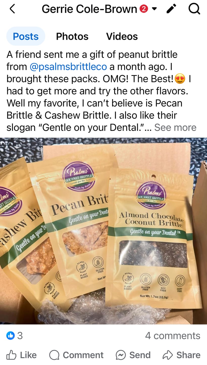 Customer photo review of Free Sample Bag (discount applied @ checkout)
