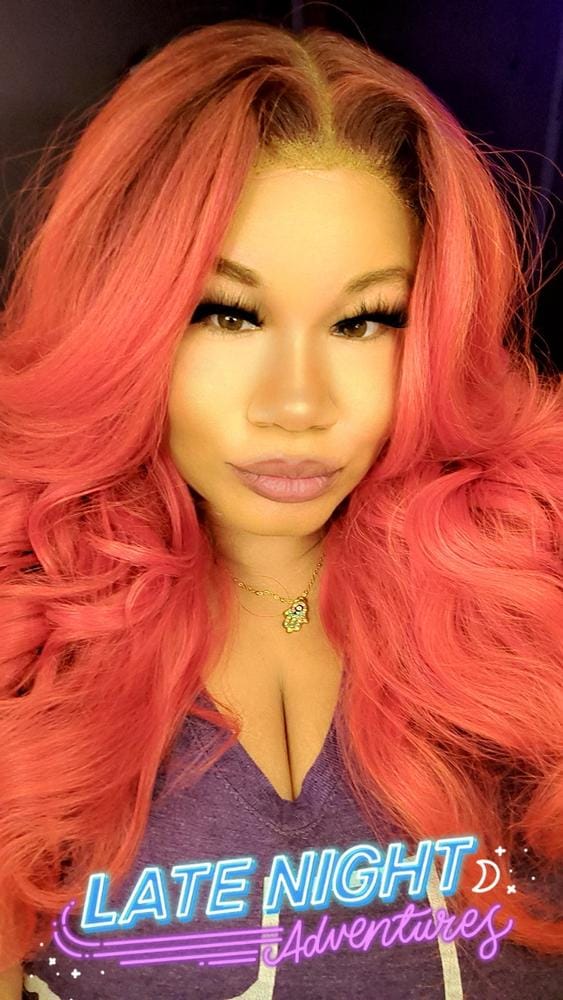 Customer photo review of Outre Perfect Hairline Glueless 13x6 HD Lace Front Wig - ATLAS - Fully Hand-Tied