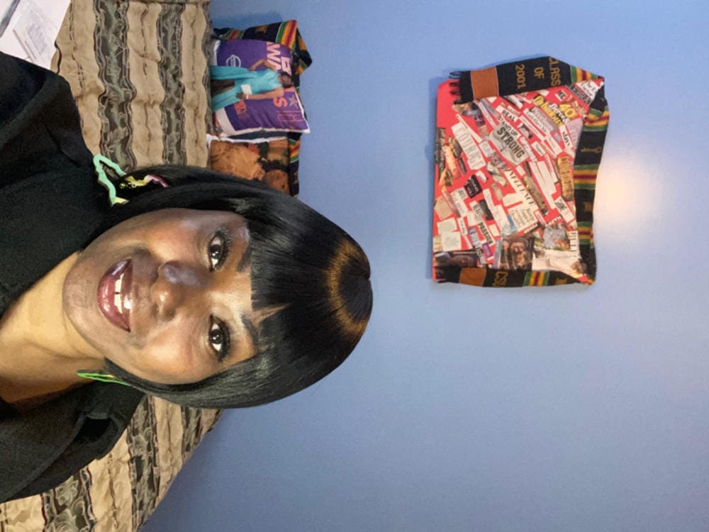Customer photo review of Model Model Klio Synthetic Wig KL 013