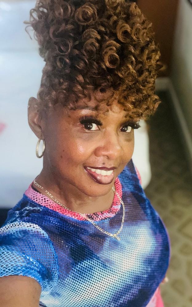 Customer photo review of Outre Pretty Quick Premium Synthetic Pineapple Ponytail - SOFTIE