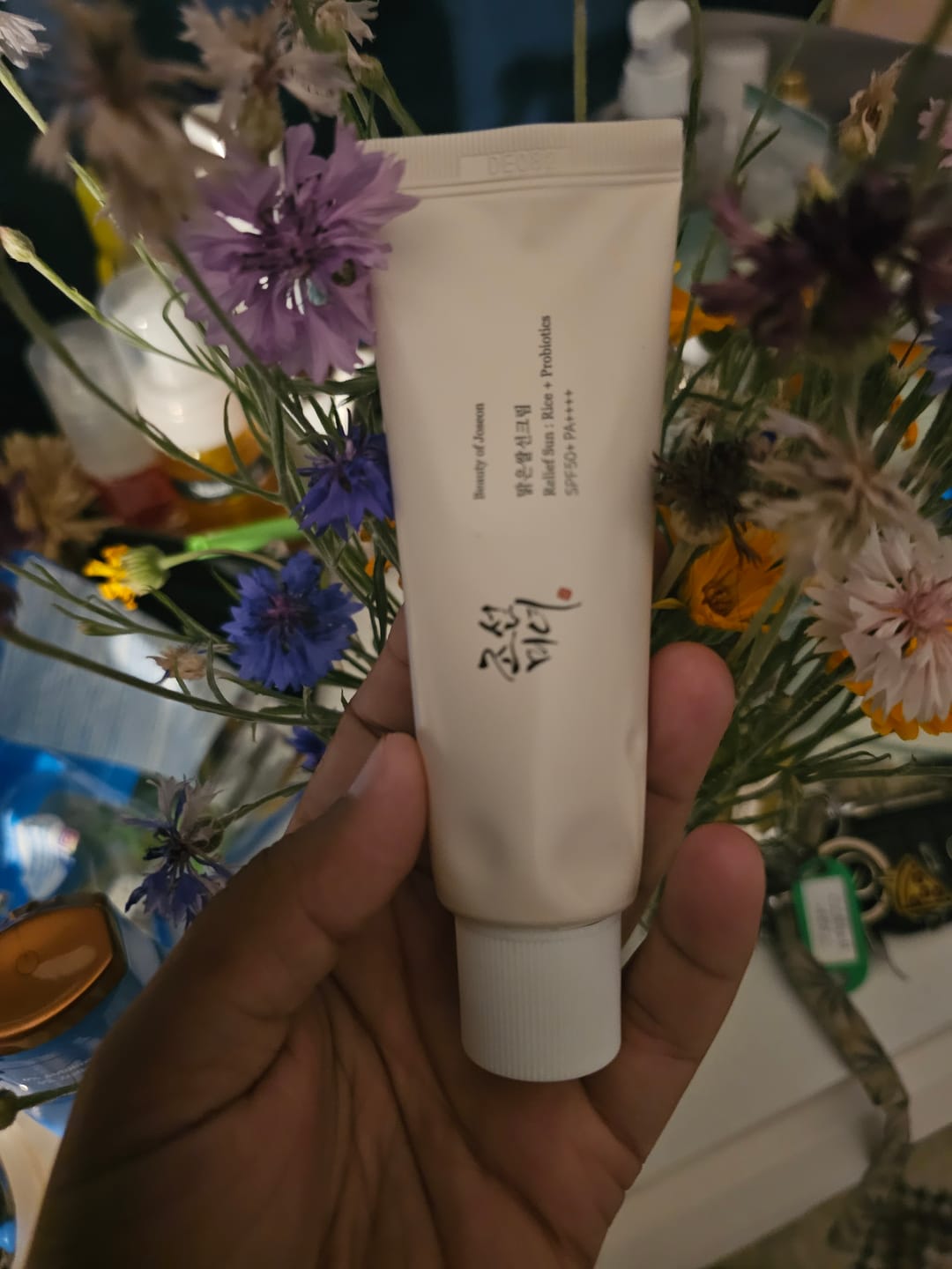 Customer photo review of Beauty of Joseon - Crème solaire Relief Sun riz + probiotiques - 50ml