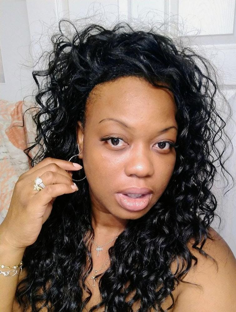 Customer photo review of Sensationnel Instant Weave Half Wig HZ 7047