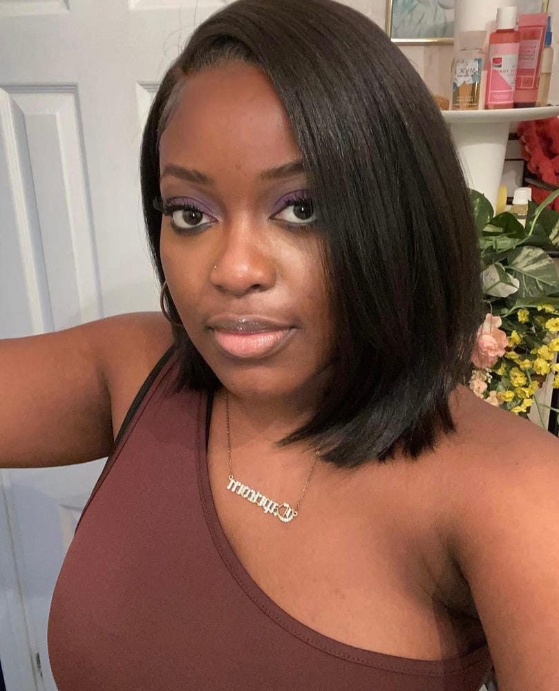 Customer photo review of Outre Synthetic LACE FRONT WIG - PERFECT HAIR LINE 13X4 - JENISSE