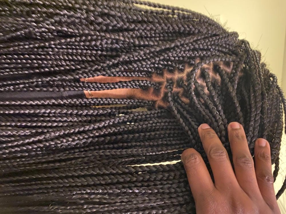 Customer photo review of Freetress Synthetic Braid - 3X Pre-Stretched Braid 301 28"
