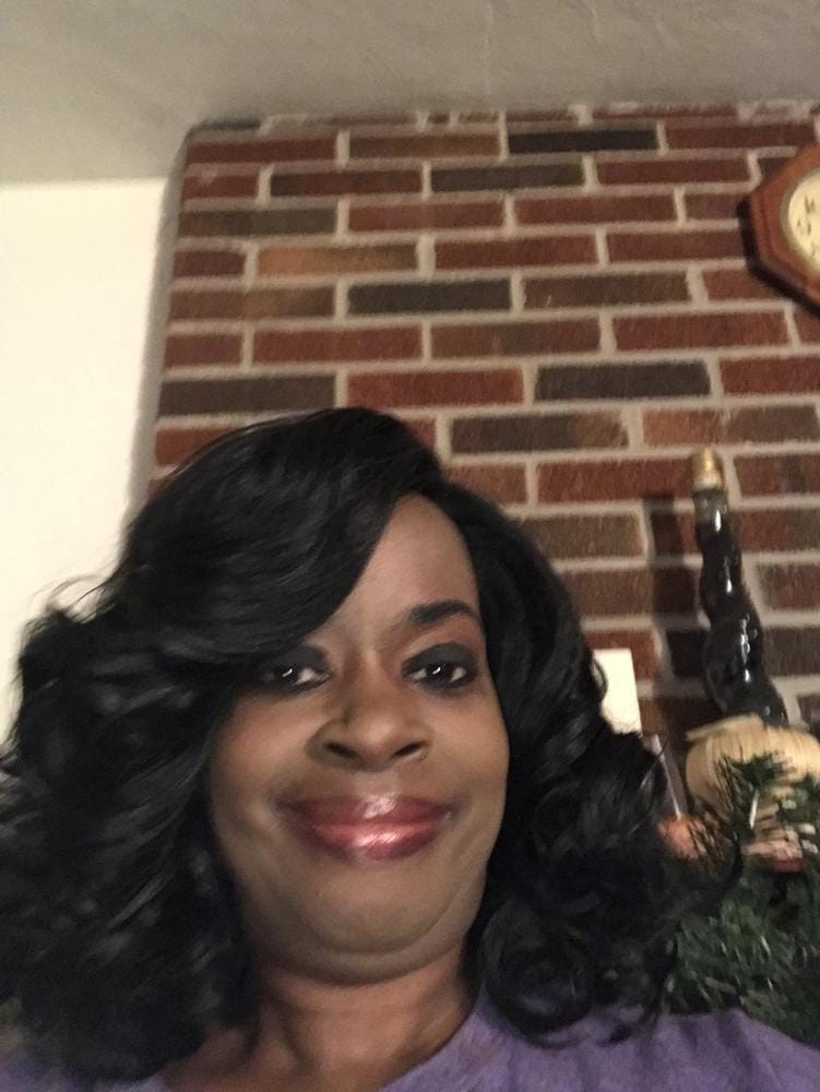 Customer photo review of Isis Brown Sugar Human Hair Mix Wig BS103