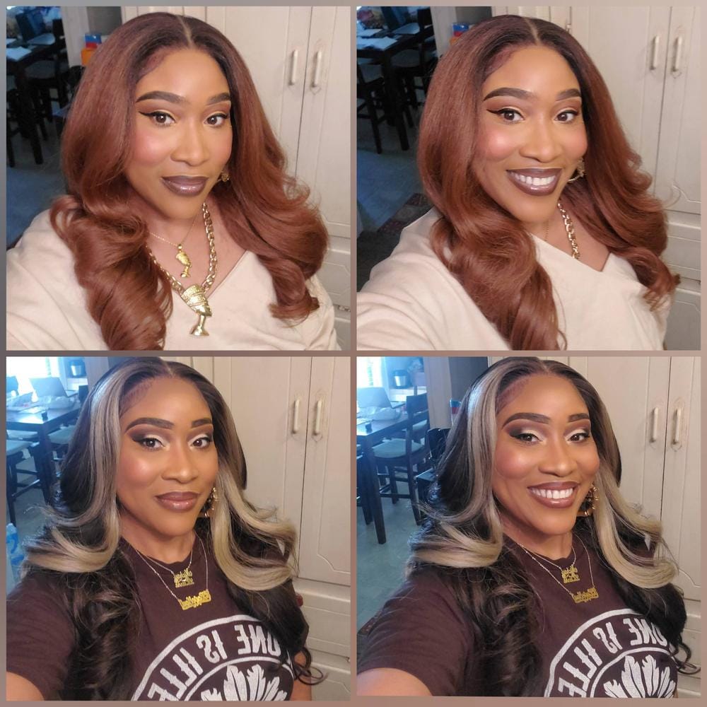 Customer photo review of Sensationnel Cloud 9 Synthetic 13x6 HD Lace front Wig - ADANNA