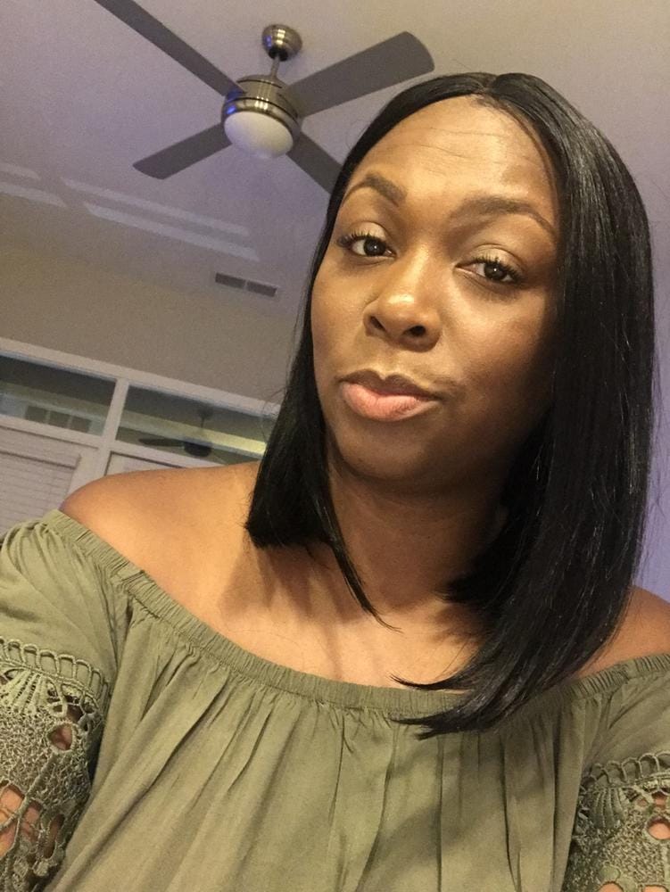Customer photo review of Sensationnel Empress Synthetic Natural Center Part Lace Front Wig - TIARA