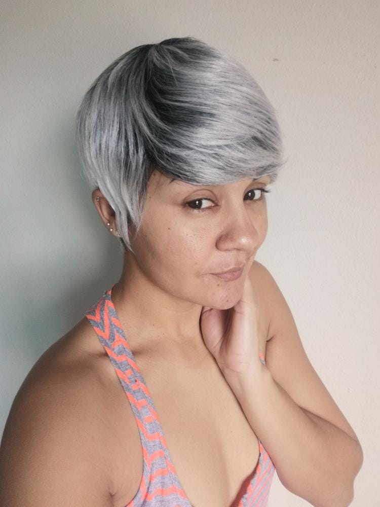 Customer photo review of Outre Wigpop Synthetic Wig NOLA