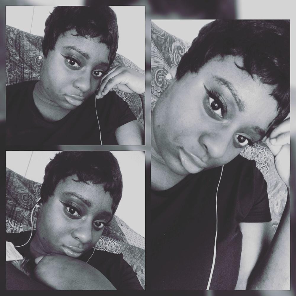 Customer photo review of Outre Human Hair Wig DUBY PIXIE