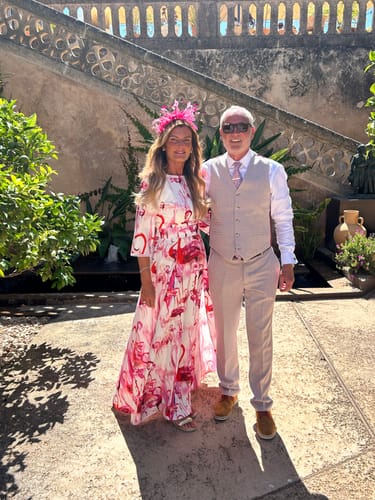 Customer photo review of Thea Maxi Dress Flamingo Fancy