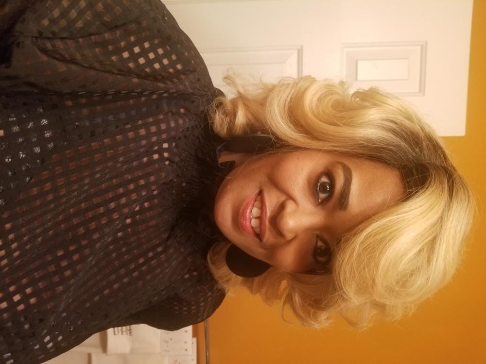 Customer photo review of It's A Wig Dream A Line Synthetic Hair Wig - MAGIC