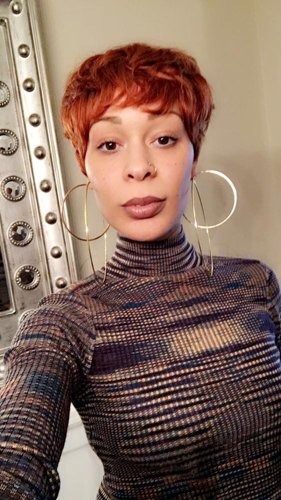 Customer photo review of Sensationnel Empress Synthetic Natural Center Part Lace Front Wig - TIARA