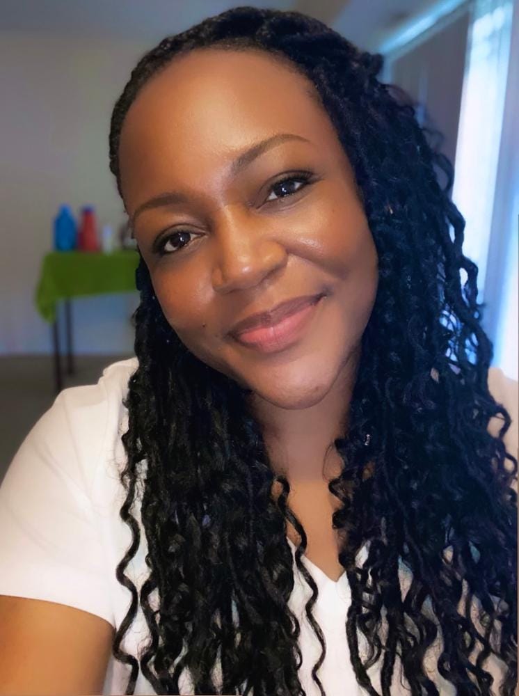Customer photo review of Freetress Synthetic Crochet Braid - BOHO HIPPIE LOC 20"