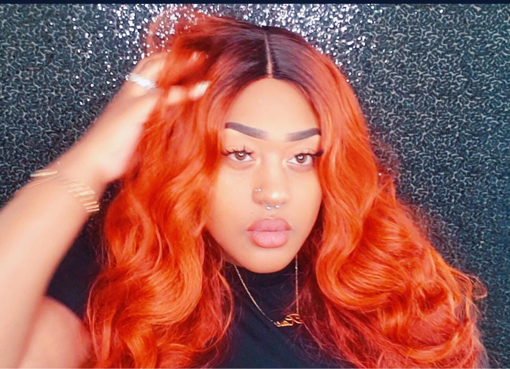 Customer photo review of Outre Synthetic Lace Part Daily Wig - KAMALA