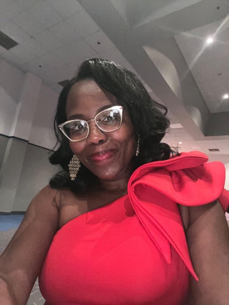 Customer photo review of Freetress Equal Synthetic Natural Me Drawstring Fullcap Half Wig - NATURAL ROLLER SET