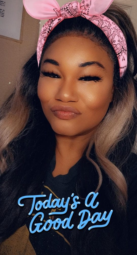 Customer photo review of Sensationnel Cloud 9 Synthetic 13x6 HD Lace front Wig - ADANNA