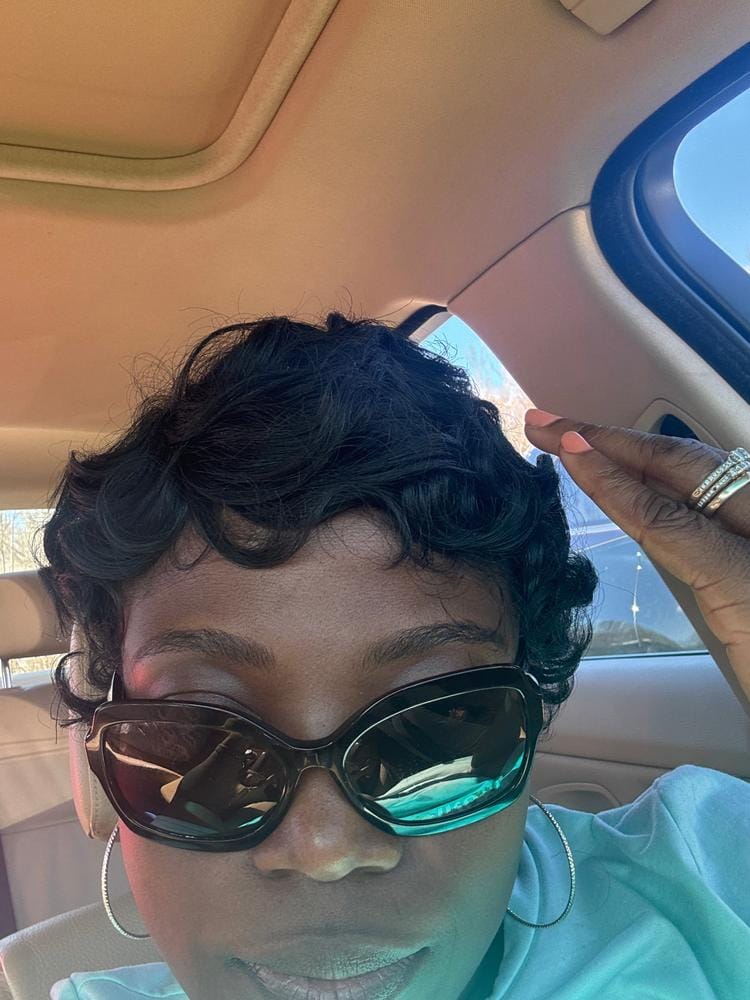 Customer photo review of Sensationnel Synthetic Dashly Full Wig - UNIT 1