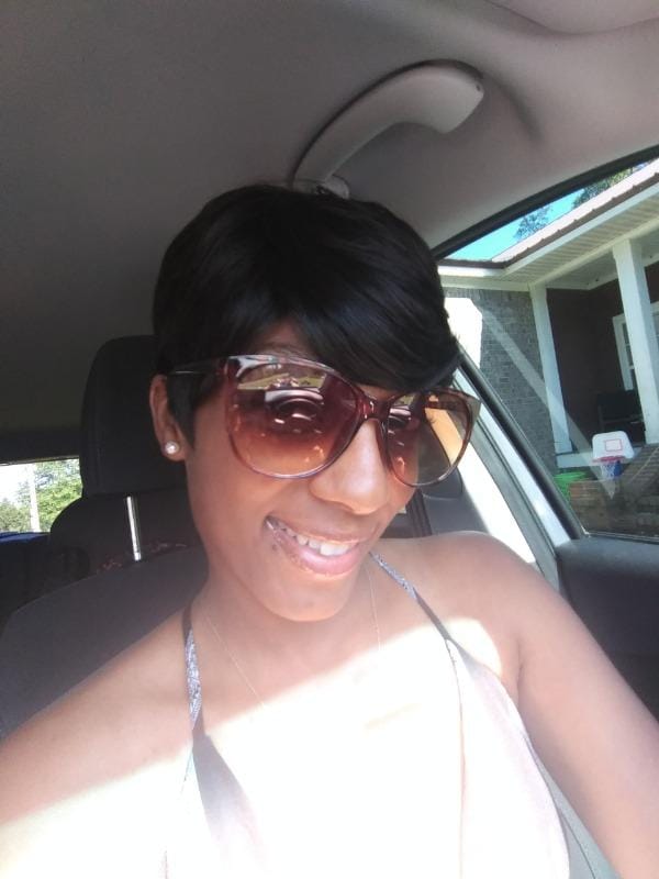 Customer photo review of Outre 100% Human Hair Premium Duby Wig PIXIE MOHAWK