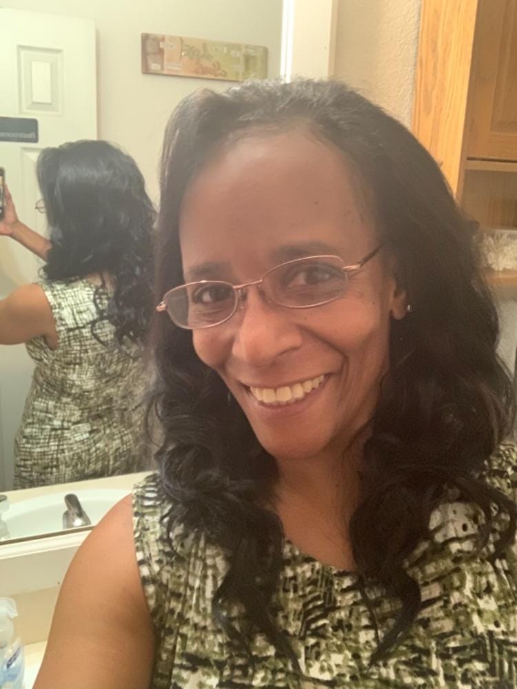 Customer photo review of Outre Quick Weave Half Wig KENYA