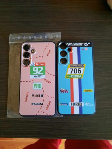 Kundenbewertung mit Foto zu Pink Pig Porsche RSR Livery - Individuelle Handyhülle für Samsung