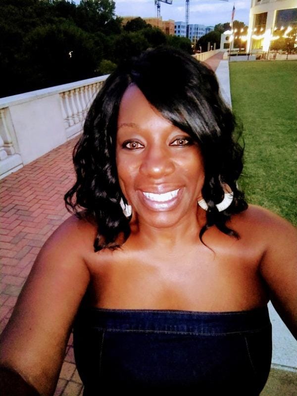 Customer photo review of Bobbi Boss Swiss Synthetic Lace Front Wig - MLF181 DENNA